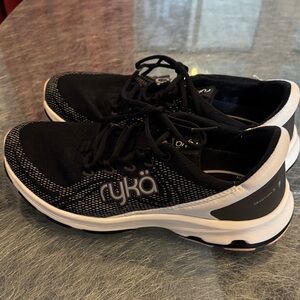 Ryka Black and White Running Sneakers